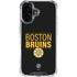 NHL Boston Bruins Lineup iPhone 16 Clear Case